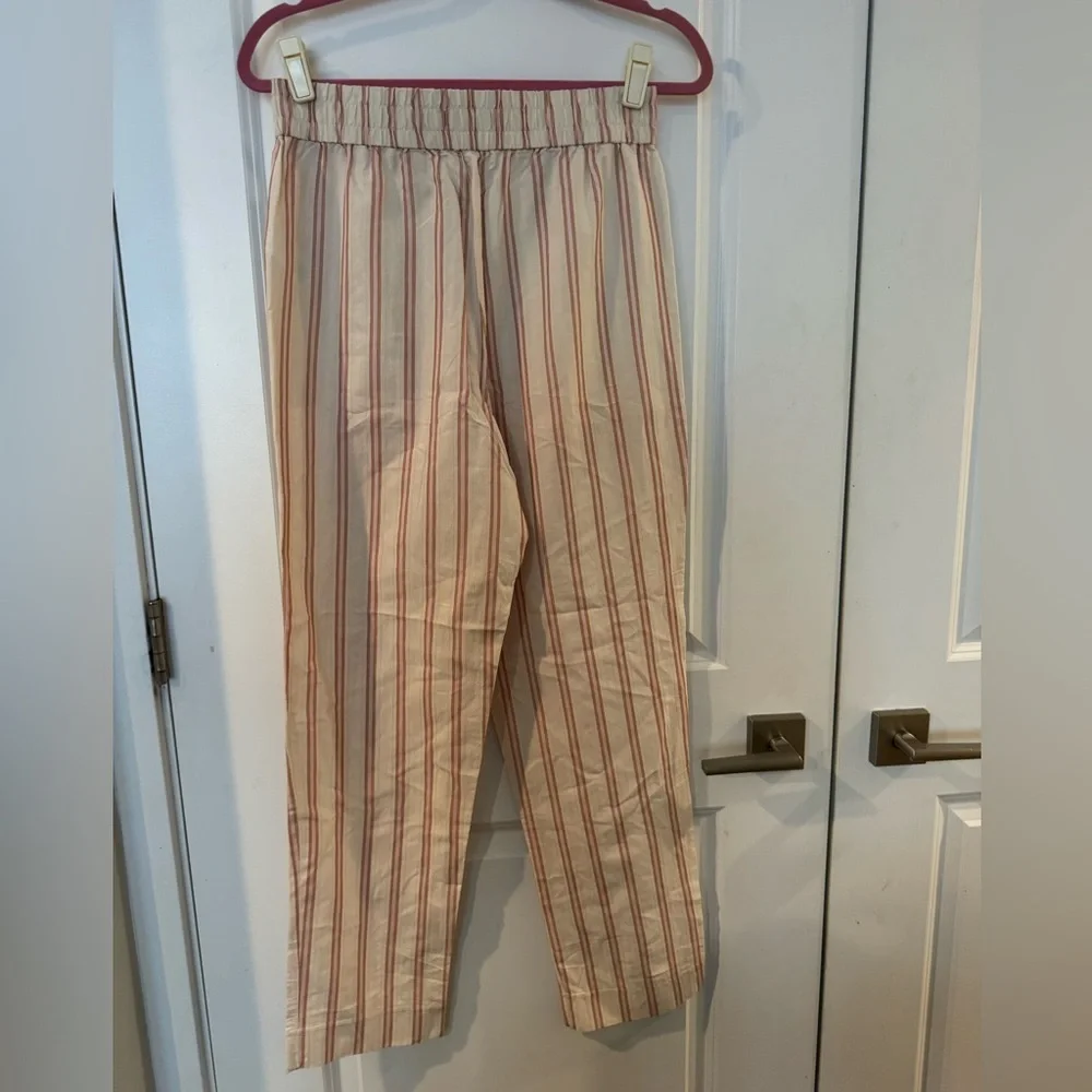 J. Crew Pull-on cotton-blend pant in stripe NWT - Picture 3 of 5